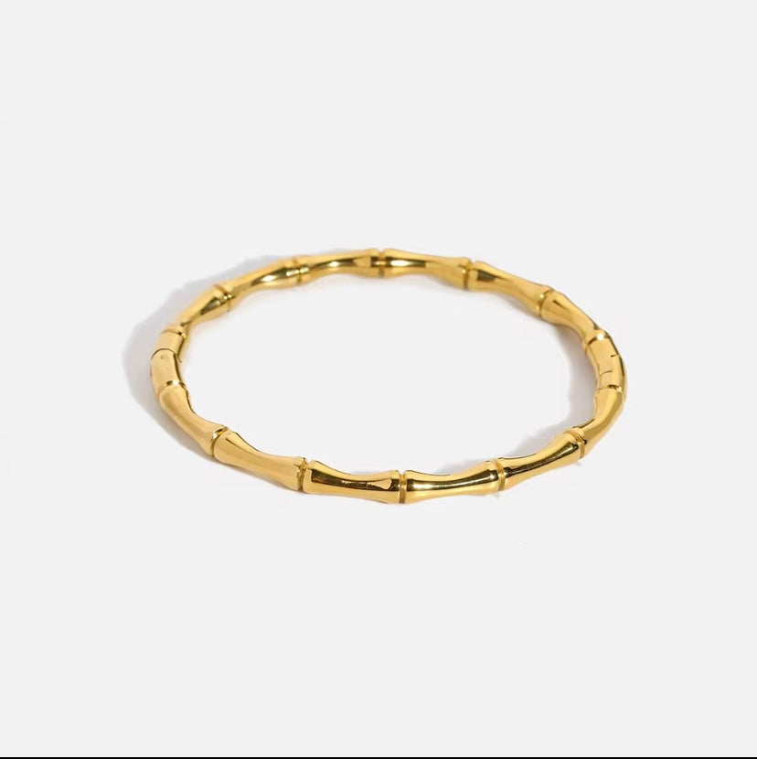 Segmented Bangle - Gold