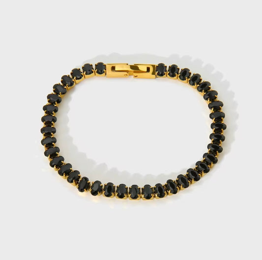 CZ Baguette - Black