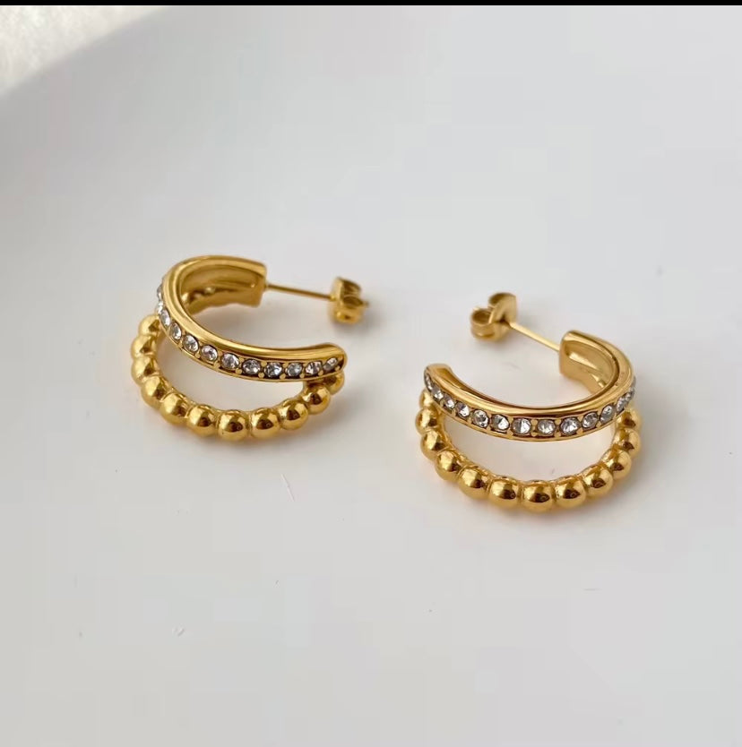 Double bubble CZ Hoop