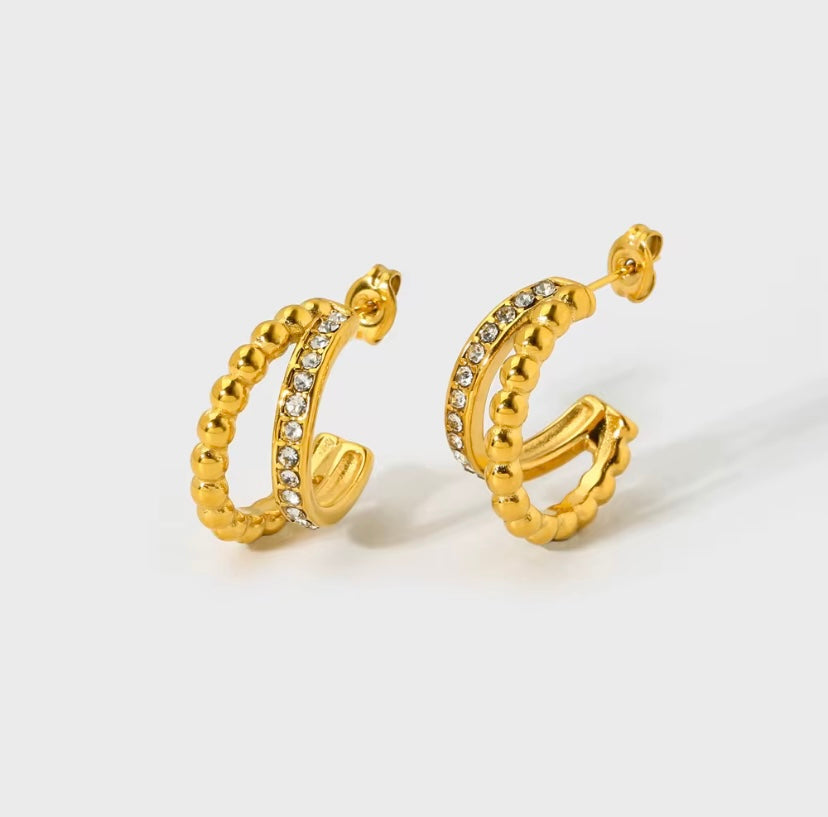 Double bubble CZ Hoop