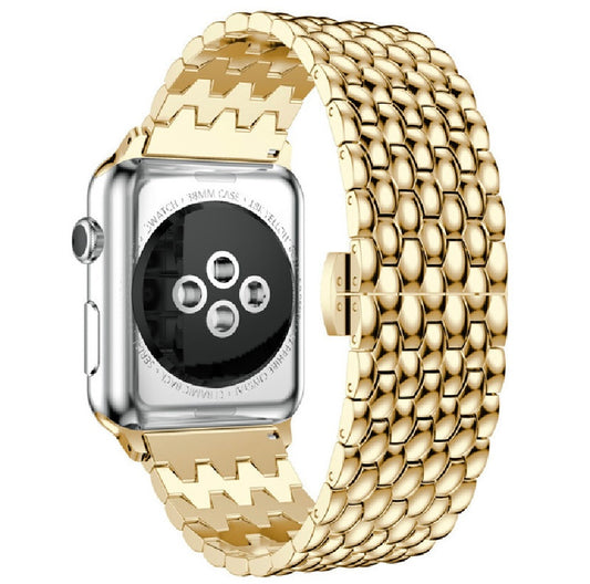 Gold pebble watch band - small