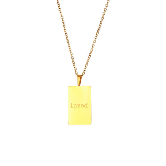 Loved statement necklace