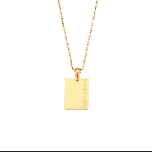 Breathe statement necklace