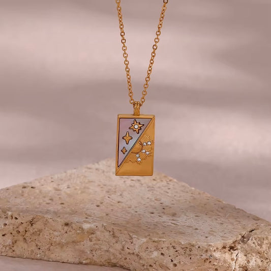 Vintage Sun/Star Tarot - White